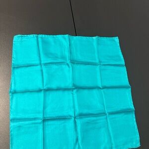 Vibrant Turquoise pocket squar 17”x17”